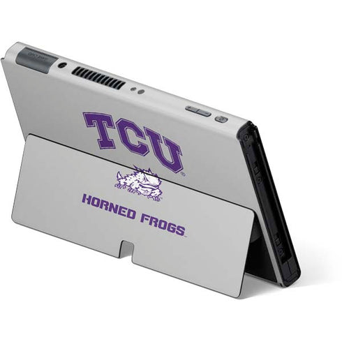 Texas Christian University Horned Frogs Logo Print Nintendo Switch OLED (2021) Skin